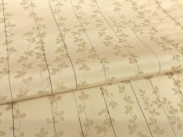 平和屋着物▽白根沢 捩り織 お召 単衣 枝花文 正絹 逸品 AABB1357np