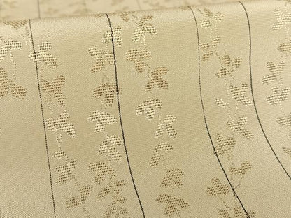平和屋着物▽白根沢 捩り織 お召 単衣 枝花文 正絹 逸品 AABB1357np