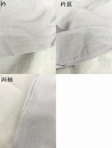 平和屋着物＊夏物　上布　色無地　古今　牡丹鼠色　麻　逸品　AABB1368np