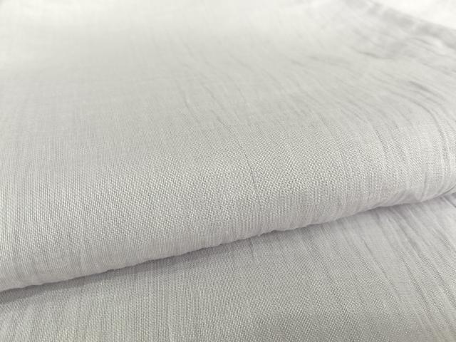 平和屋着物＊夏物　上布　色無地　古今　牡丹鼠色　麻　逸品　AABB1368np