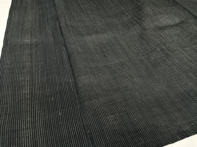 平和屋着物＊夏物 男性 重要無形文化財 本場宮古上布 縞 苧麻 逸品 AABB1370np