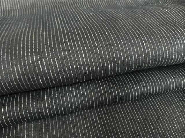 平和屋着物＊夏物 男性 重要無形文化財 本場宮古上布 縞 苧麻 逸品 AABB1370np