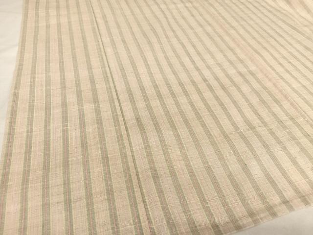 平和屋着物▽紅花紬 米沢 新田英行 新田間道 単衣 太子間道 証紙付き 正絹 逸品 AABB1376np