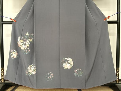 平和屋着物●訪問着 花蝶丸文 金彩 正絹 逸品 AABB1393np