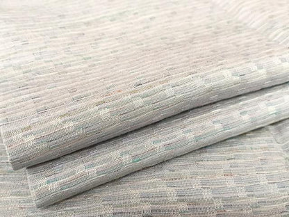 平和屋着物●紅花紬 米沢 変わり縞 正絹 逸品 AABB1400np