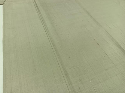平和屋着物▽上質な紬 単衣 灰白色 正絹 逸品 AABB1401jh