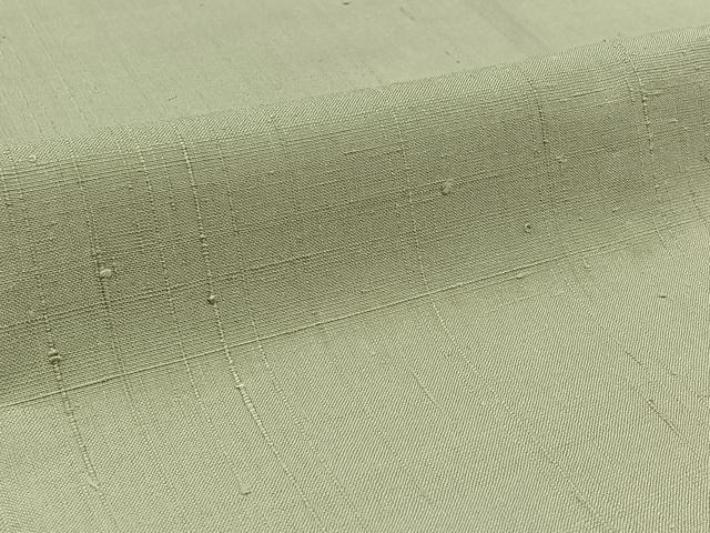 平和屋着物▽上質な紬 単衣 灰白色 正絹 逸品 AABB1401jh