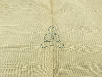 平和屋着物▽訪問着 単衣 紬地 風景文 正絹 逸品 AABB1409jh