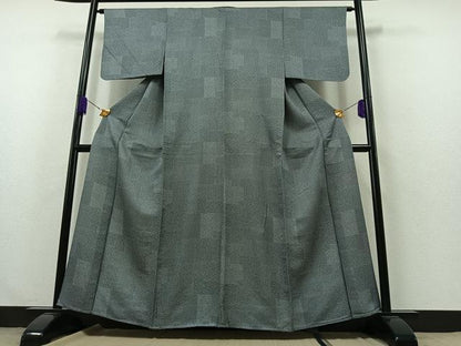 平和屋着物▽江戸小紋 単衣 寄せ小紋柄 正絹 逸品 AABB1412jh