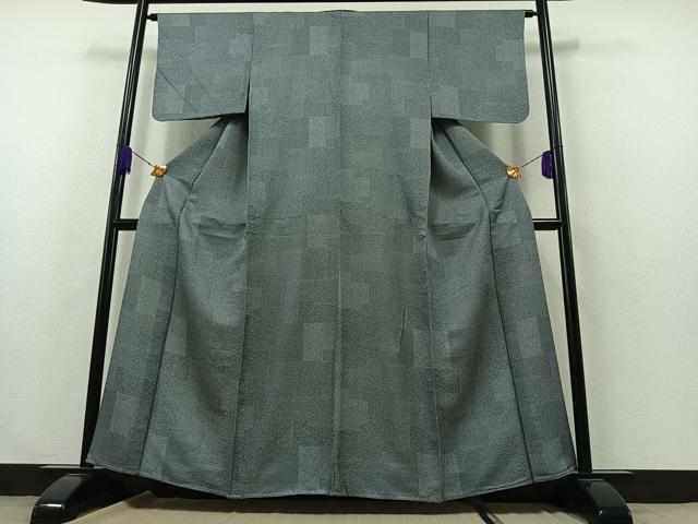 平和屋着物▽江戸小紋 単衣 寄せ小紋柄 正絹 逸品 AABB1412jh