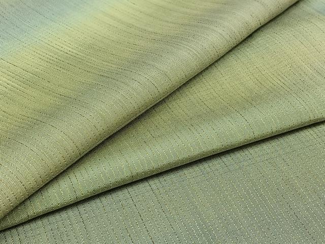 平和屋着物▽上質な紬 単衣 横段文 正絹 逸品 AABB1419jh