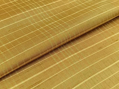 平和屋着物▽上質な紬 単衣 格子 正絹 逸品 AABB1422jh