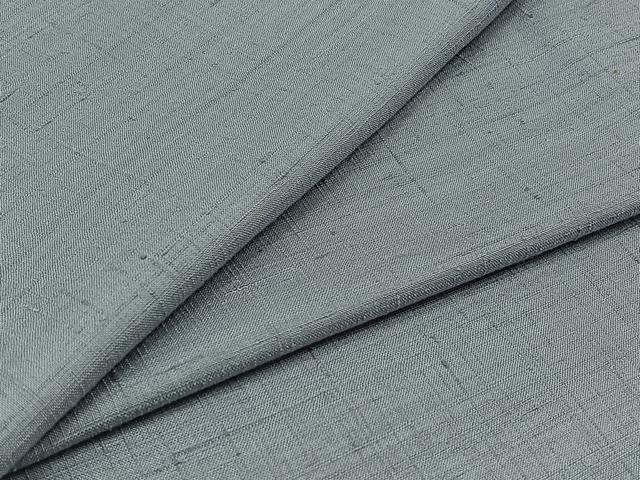 平和屋着物▽上質な紬 単衣 藤鼠色 正絹 逸品 AABB1427jh
