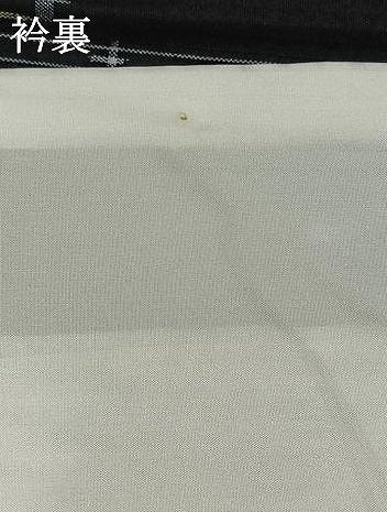 平和屋着物▽上質な紬 単衣 絣柄 黒地 正絹 逸品 AABB1428jh
