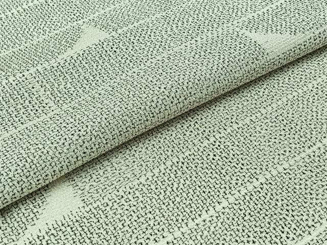 平和屋着物▽本塩沢 単衣 横段文 正絹 逸品 AABB1433jh
