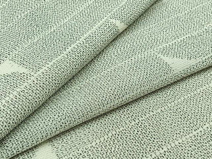 平和屋着物▽本塩沢 単衣 横段文 正絹 逸品 AABB1433jh