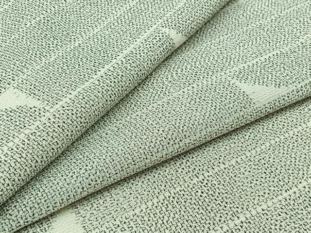 平和屋着物▽本塩沢 単衣 横段文 正絹 逸品 AABB1433jh