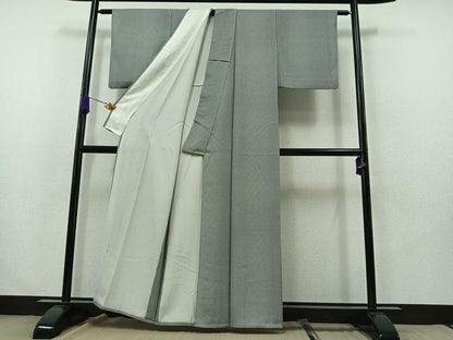 平和屋着物▽江戸小紋 単衣 立涌文様 正絹 逸品 AABB1436jh