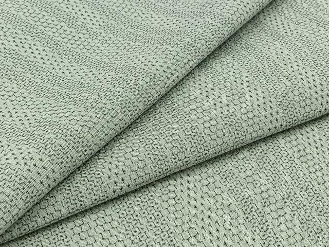 平和屋着物▽本塩沢 単衣 110亀甲 縞 正絹 逸品 AABB1438jh