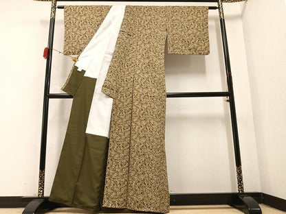 平和屋着物●小紋 花尽し 洗える着物 AABB1442ph