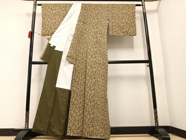 平和屋着物●小紋 花尽し 洗える着物 AABB1442ph