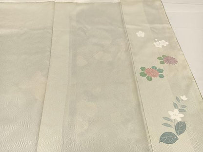 平和屋着物●訪問着　枝花文　金彩　正絹　逸品　AABB1443ph
