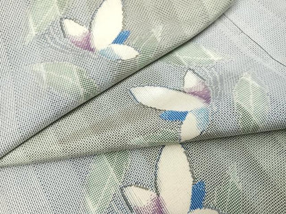 平和屋着物●本場大島紬　一元7マルキ　総絣　舞蝶文　正絹　逸品　AABB1452ph