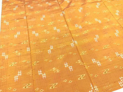平和屋着物●本場琉球絣 紬 正絹 逸品 未使用 AABB1456ph