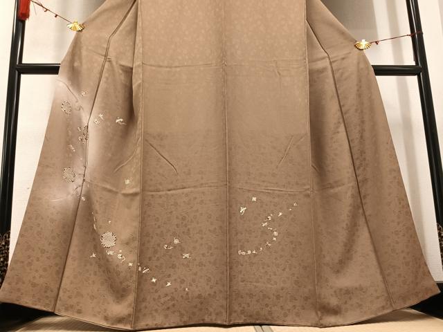 平和屋着物●訪問着　雪輪宝尽くし　暈し染め　金彩　正絹　逸品　AABB1476ph
