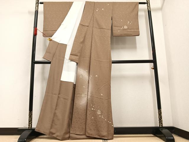 平和屋着物●訪問着　雪輪宝尽くし　暈し染め　金彩　正絹　逸品　AABB1476ph