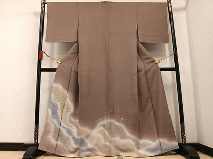 平和屋着物●色留訪問着 楽器文 暈し染め 金彩 正絹 逸品 AABB1488ph