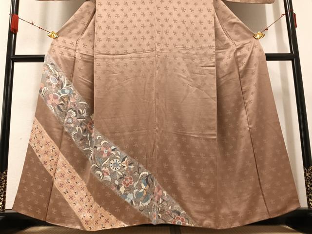 平和屋着物●訪問着　花蝶文　金彩　正絹　逸品　AABB1497ph
