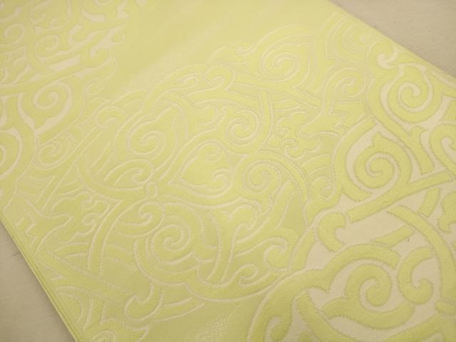 平和屋着物◎六通柄袋帯 蔦の葉文 正絹 逸品 AABB1534dt
