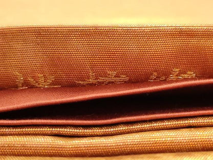 平和屋着物◎六通柄袋帯 霞文 金糸 正絹 逸品 AABB1540dt