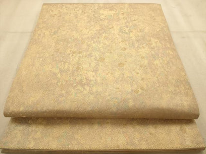 平和屋着物◎六通柄袋帯　箔散らし　金糸　引箔　正絹　逸品　AABB1598dt