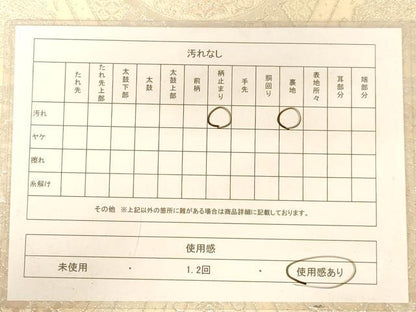 平和屋着物◎六通柄袋帯 鳳凰花文 銀糸 正絹 逸品 AABB1600dt