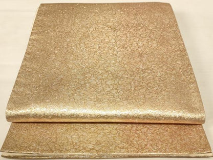 平和屋着物◎六通柄袋帯 霞文 金銀糸 正絹 逸品 AABB1606dt