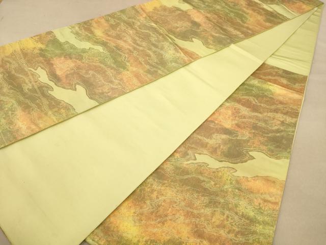 平和屋着物◎六通柄袋帯　霞文　正絹　逸品　AABB1680dt