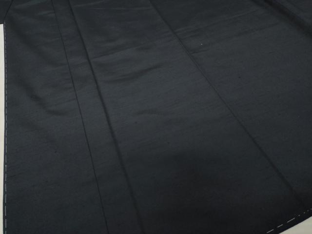 平和屋着物●男性 紬 アンサンブル 濃紺地 キングサイズ 正絹 逸品 未使用 AABB1962ck
