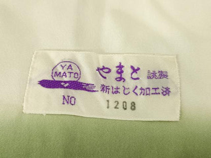 平和屋着物●紅花紬 米沢 霞文 やまと誂製 ロング丈 正絹 逸品 AABB1965ck