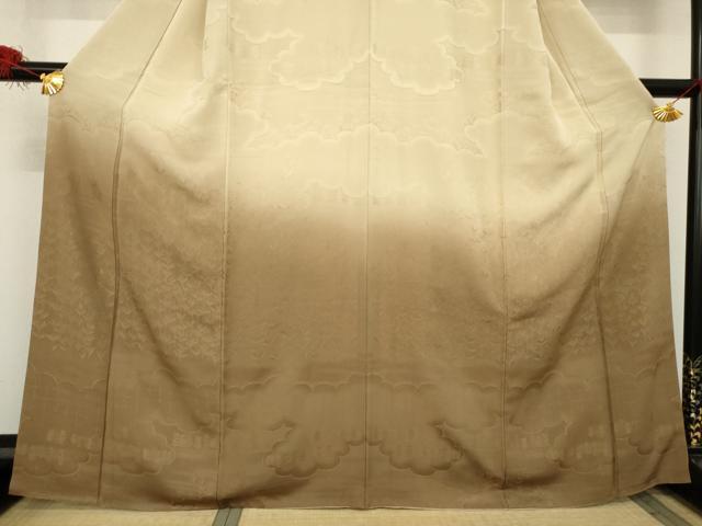 平和屋着物●訪問着　霞文　暈し染め　正絹　逸品　AABB1994ck