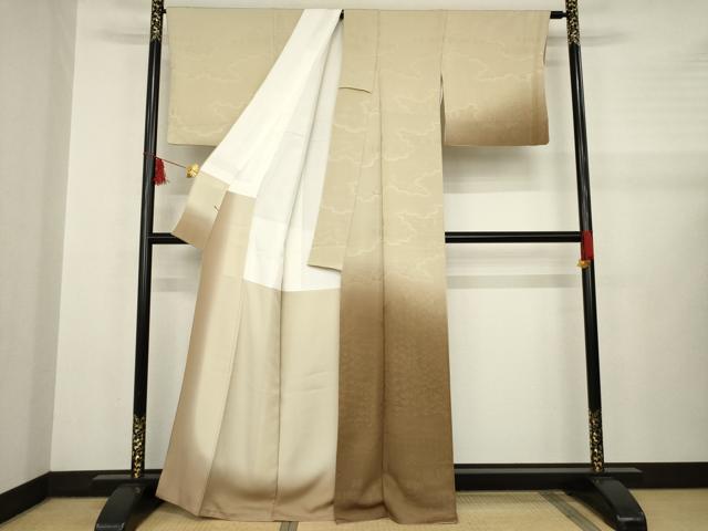 平和屋着物●訪問着　霞文　暈し染め　正絹　逸品　AABB1994ck