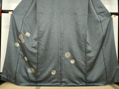 平和屋着物●訪問着　駒刺繍　花丸文　金銀彩　正絹　逸品　AABB1996ck