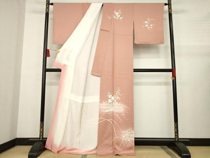 平和屋着物●訪問着　花籠文　暈し染め　正絹　逸品　AABB2000ck