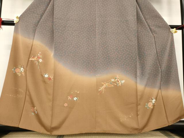 平和屋着物●訪問着　鳳凰花文　暈し染め　正絹　逸品　AABB2010ck