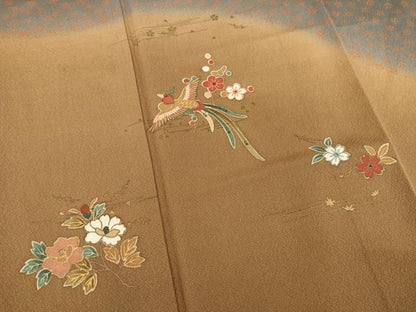 平和屋着物●訪問着　鳳凰花文　暈し染め　正絹　逸品　AABB2010ck