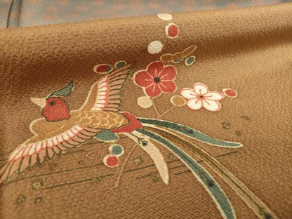 平和屋着物●訪問着　鳳凰花文　暈し染め　正絹　逸品　AABB2010ck