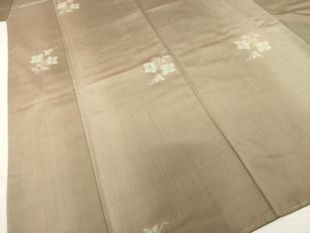 平和屋着物●上質な紬　花蝶文　正絹　逸品　AABB2011ck