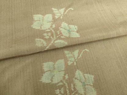 平和屋着物●上質な紬　花蝶文　正絹　逸品　AABB2011ck