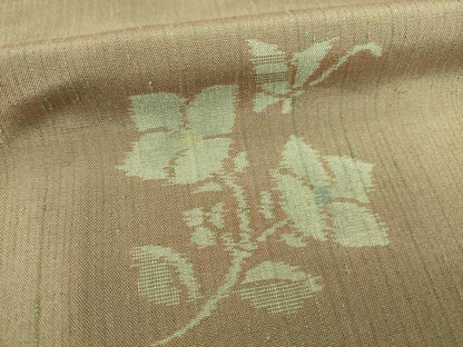 平和屋着物●上質な紬　花蝶文　正絹　逸品　AABB2011ck